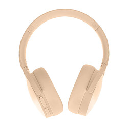 Avizar Casque Audio Bluetooth à Réduction de Bruit avec Microphone Beige