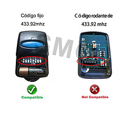 Télécommande de Remplacement ERREKA 433.92 MHz