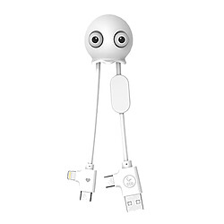 Xoopar Câble USB Porte-clés Blanc