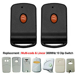 Multi-codes 300MHz - Télécommande d'ouverture Télécommande de garage - Compatible multi-modèles - Batterie inclus