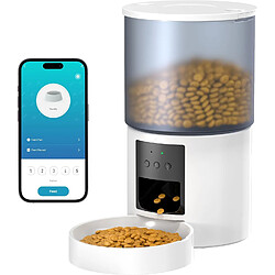 Vendos85 Distributeur Croquettes Chat Automatique 4L WiFi