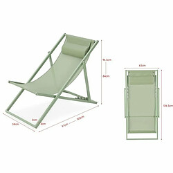 Avis BigBuy Chaise longue Vert 63 x 104 x 85 cm