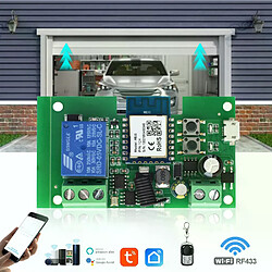 Tuya Ewelink Smart Home Switch - 5V 7-32V Module relais WiFi intelligent - Compatible Alexa Google - Commande ouverture porte garage