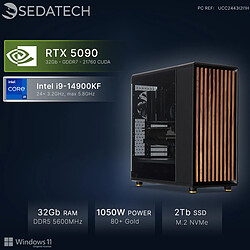 Sedatech Workstation Premium • Intel i9-14900KF • RTX5090 • 32Go DDR5 • 2To SSD M.2 • Windows 11