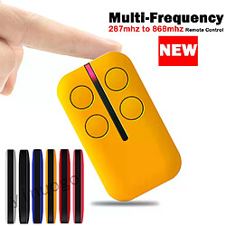 Commande de porte de Garage multi-fréquence Télécommande de remplacement - Multi-fréquence 287-868MHz - Code fixe/roulant