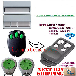 Télécommande de remplacement C943 433MHz