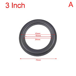 Surround caoutchouc pour haut-parleur - Noir