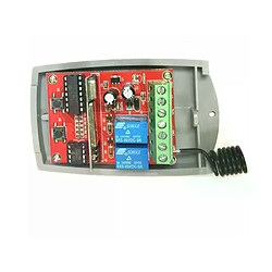 Récepteur Garage - 2 Canaux 433MHz Récepteur Garage - Fréquence 433.92MHz - Code roulant - Capacité 400 codes