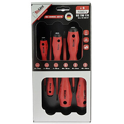 kit de 6 tournevis - isolés - vde - bizline 790170