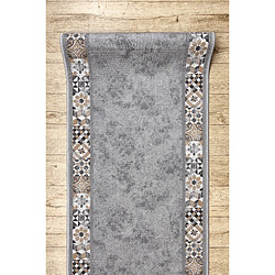 Acheter RUGSX Tapis de Couloir Murcia Carreaux de Lisbonne - Gris 100x140 cm