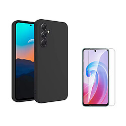 Phonecare Kit Clearglass + Coque Liquide Samsung Galaxy A56 5G - Noir