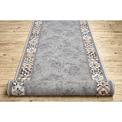 RUGSX Tapis de Couloir Murcia Carreaux de Lisbonne - Gris 100x140 cm pas cher