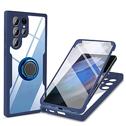 PHONECARE Protection 360° Magnétique Antichoc Samsung Galaxy S22 Ultra - Bleu Foncé