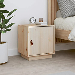 vidaXL Table de chevet Bois de pin solide