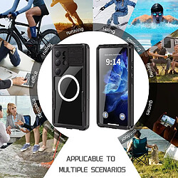 GANGXUN Coque Étanche Samsung Galaxy S25 Ultra 5G - Noir