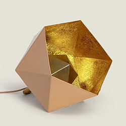 Ledkia Lampe à Poser Métal Gold Elia Beige