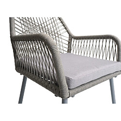 Avis Mendler lot de 2 chaises de jardin - Gris