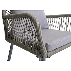 Mendler Lot de 2 chaises de jardin - Gris pas cher