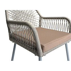 Avis Mendler lot de 2 chaises de jardin - Beige