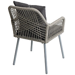 Acheter Mendler Lot de 2 chaises de jardin - Gris