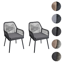Mendler Chaises de jardin Jardim - Gris graphite