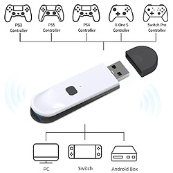 Adaptateur récepteur USB Bluetooth - PS3/PS4/PS5/XBOX Récepteur adaptateur sans fil - Multiplateformes - Compatible Bluetooth - Plug and play