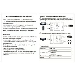 Avis Boîte de séparation pour casque - Noir