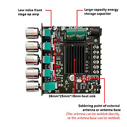 Avis Amplificateur numérique ZK-MT21 2x50W + 100W