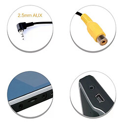 Avis Câble convertisseur AV RCA vers 2,5 mm - Jaune