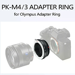 Adaptateur Pk-M4/3 pour Pentax sur Micro 4/3