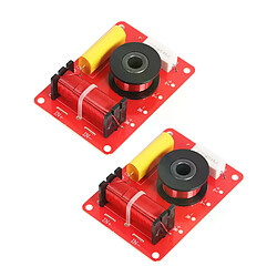 Diviseur de fréquence 2 voies 130W haut-parleur - Rouge