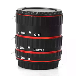 Tube extension macro en métal rouge