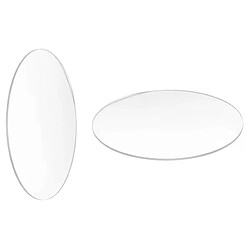Disques ronds transparents en acrylique 85mm/70mm - Lot de 2