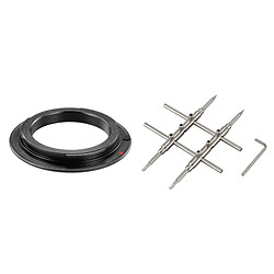 Adaptateur d'objectif en métal avec clé