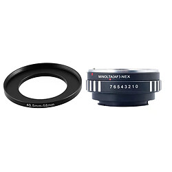 Adaptateur de bague de filtre métal 40.5Mm-58Mm