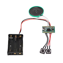 Module sonore carte de vœux - Noir