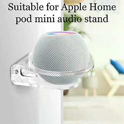 Support Mural Sans Vis Pour HomePod Mini – Noir – Fixation Sur Prise – Range-câble Intégré – Stable – Fabriqué En Allemagne