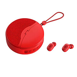 Haut-parleur portable Bluetooth TWS - Rouge