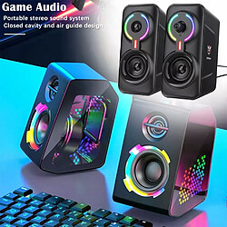Haut-parleurs gaming filaires - LED