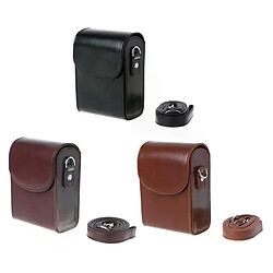 Étui en cuir PU pour Canon/Sony/Nikon - Noir, brun, café