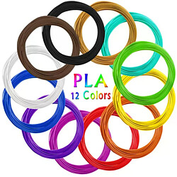 Filament pour Stylo 3D PLA 12 Couleurs
