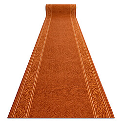 RUGSX St. Tropez Cadre - Roux Tapis de couloir antidérapant - 100% polyamide - Chaleureux et confortable - Dos antidérapant