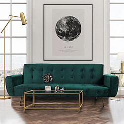 Le Quai Des Affaires Canapé convertible ODIN 3 places Vert