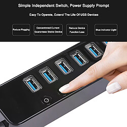 Kebidu HUB USB 3.0 - Adaptateur multi-ports pour Windows et MAC