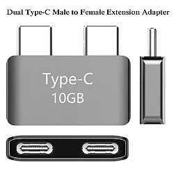 Adaptateur Double Type-C pour MacBook Pro/Air