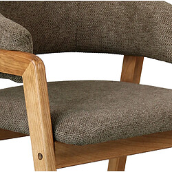 Acheter Moloo WOOL-Chaise en Frêne naturel et Tissu Trendy Taupe (x2)