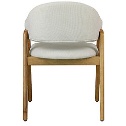 Avis Moloo WOOL-Chaise en Frêne naturel et Tissu Trendy Ecru (x2)