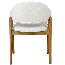 Avis Moloo WOOL-Chaise en Frêne naturel et Tissu Curly Ecru (x2)