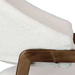 Acheter Moloo WOOL-Chaise en Frêne patiné noyer et Tissu Curly Ecru (x2)