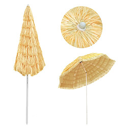 Avis Parasol de plage vidaXL - 300 cm Naturel